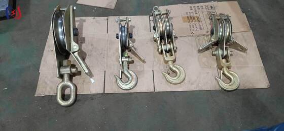 30-100KN 定格荷重デュアルシーブホイスティングタックル、両側オープン設計でヘビーデューティリフティング用
