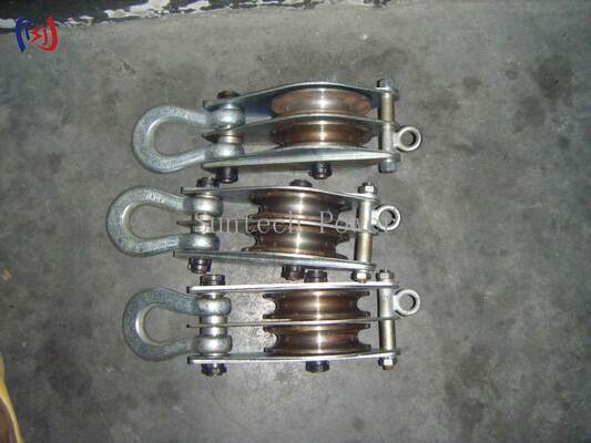 30-100KN 定格荷重デュアルシーブホイスティングタックル、両側オープン設計でヘビーデューティリフティング用