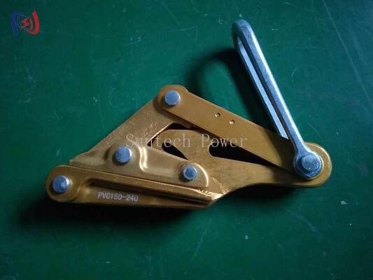 Non-Damaging 7075-T6 Aluminum Alloy Insulated Conductor Gripper with Self-Tightening Jaw Mechanism