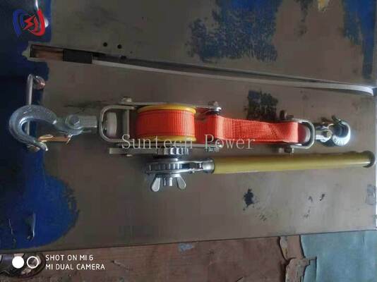 定格荷重10-20KN、絶縁ウェビングストラップ、工具不要調整付き絶縁タイトナー、活線作業用