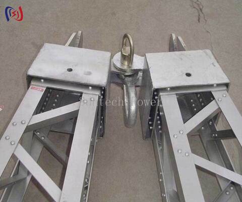 8~28mの塔の建設のための耐腐蝕性コーティングを持つモジュール型A型格子ジーンポール