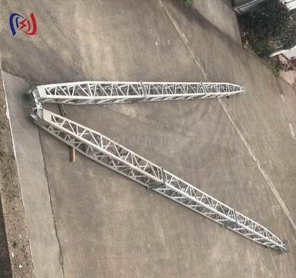 8~28mの塔の建設のための耐腐蝕性コーティングを持つモジュール型A型格子ジーンポール