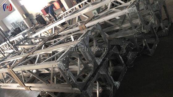 8~28mの塔の建設のための耐腐蝕性コーティングを持つモジュール型A型格子ジーンポール