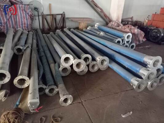 A型管状ジーンポール 120x7mm管径,長さ6-13m,電流塔建設のための耐腐蝕コーティング