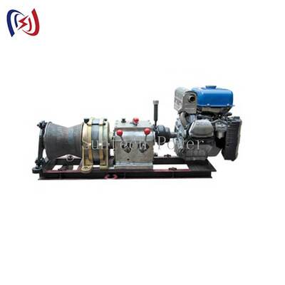 5T トラクティブフォース 9HP ガソリンエンジンのシャフトドライブ パワーウィンチ ケーブルウィンチ 重い物を持ち上げるための引引機