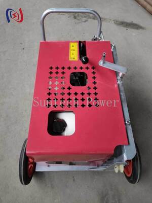 光ファイバーダクト牽引用 3.7KW 光ケーブル牽引機 3KN ケーブルウインチプーラー 50-60 m/min 速度