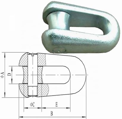 250KN堅い反ねじれワイヤー ロープのコネクターは試験ワイヤーのための接合箇所を修理した
