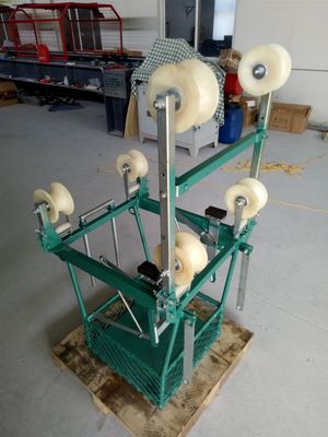 4つの束のコンダクターの架空送電線の自転車の分解検査車の点検トロリー