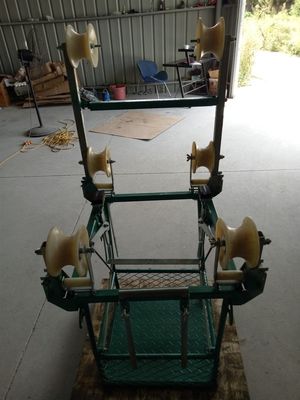 4つの束のコンダクターの架空送電線の自転車の分解検査車の点検トロリー