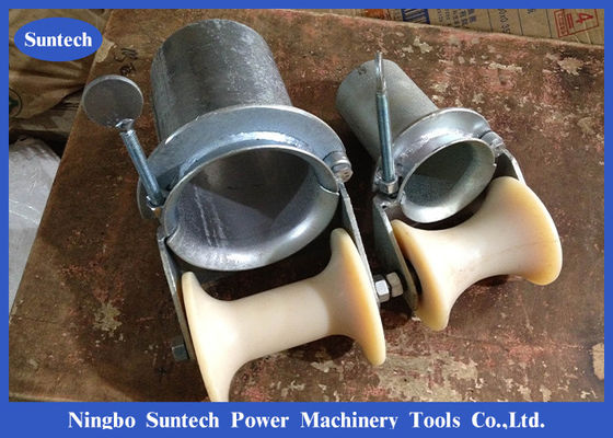 ナイロン車輪が付いている90mmのロックできるBellmouthタイプ ケーブル巻き枠のローラー