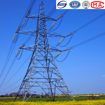 二重回路角度の鋼鉄送電タワー