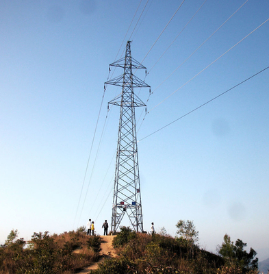 750kv送電線角度タワーへの多角形の円錐10kv