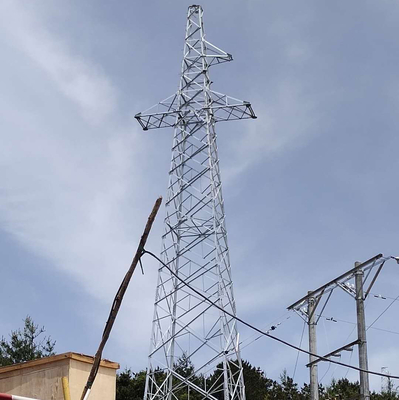 110kV 132kV 4脚の角の鋼鉄細胞伝達タワー