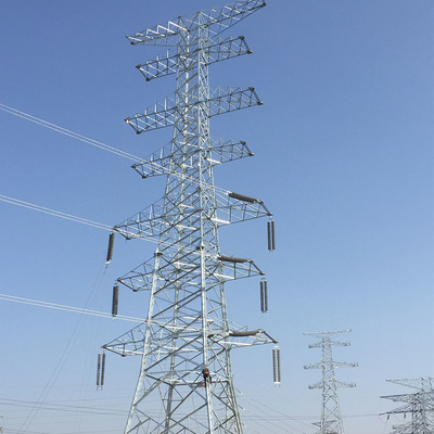熱いすくい電流を通されたQ345B Q235Bの格子送電線タワー