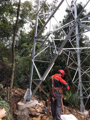 110KV HDGの角度の鋼鉄パイロン伝達タワー