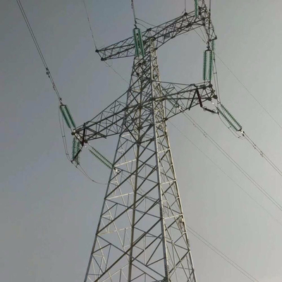 熱いすくい電流を通されたQ235 Q355の鋼鉄電気ライン タワー