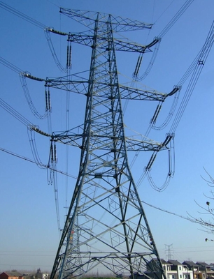 10 - 500KV HDGの角度の鋼鉄格子伝達タワー