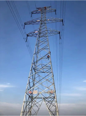 熱いすくい電流を通された500KV Q355 Q255鋼鉄伝達タワー