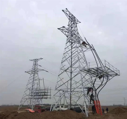 110KV 132KVの怒りの鋼鉄格子パイロン伝達タワー