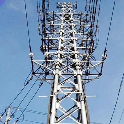 220kv HDG Q235B Q345Bの鋼鉄格子伝達タワー