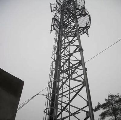 自己支持の格子HDG鋼鉄管状の電気通信はそびえている