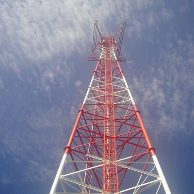 ISO 1461 ASTM A123 HDGの管状のテレコミュニケーションの鋼鉄タワー
