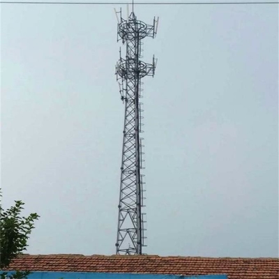HDG 3/4脚の管状の鋼鉄電気通信のアンテナ鉄塔
