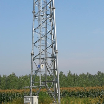 管状Q345B Q235Bの鋼鉄自己支持の電気通信はそびえている