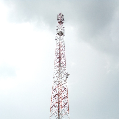 角の100M Gsmのアンテナ鉄塔のマストおよびブラケットの航空障害物表示燈