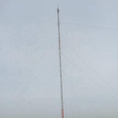 0 - 200mブラケットの避雷針が付いている鋼鉄電流を通されたGuyedのマスト タワー