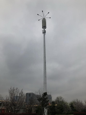 電流を通される熱いすくいが付いているテレコミュニケーションの鋼鉄Monopoleタワー